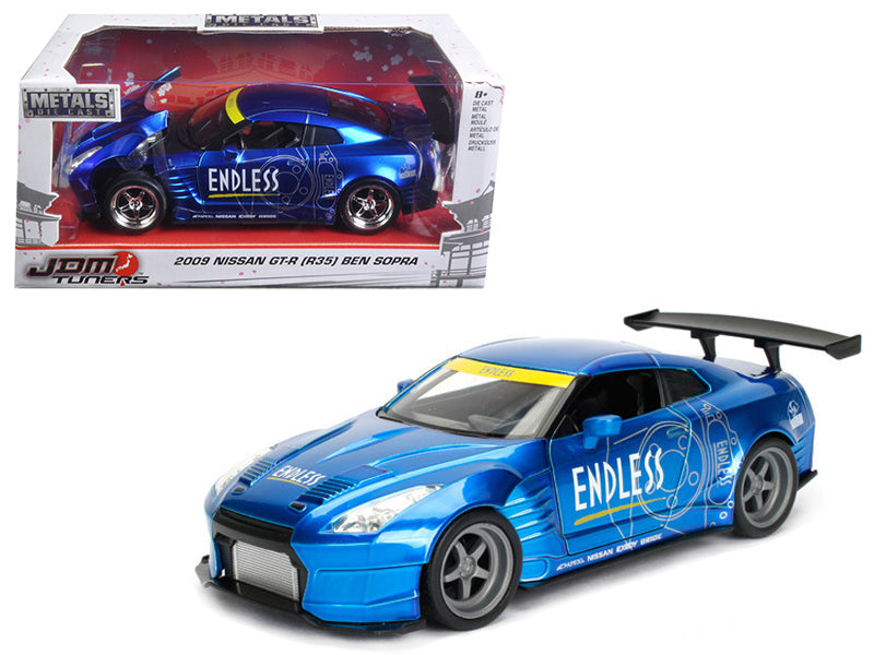 2009 Nissan GT-R (R35) Ben Sopra Blue JDM Tuners 1/24 Diecast Model Car  by Jada  free shipping USA