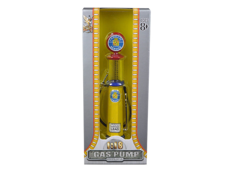 Cadillac Gasoline Vintage Gas Pump Cylinder 1/18 Diecast Replica by Road Signature  free shipping USA