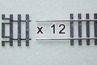 Piko 55282 HO Scale Flex Track End Ties 31mm, Box of 12