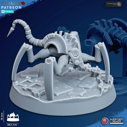 Vanquishers by Ghamak: Sci-fi 28/32mm Heroic Scale Miniature, 40mm tall, 7 Units