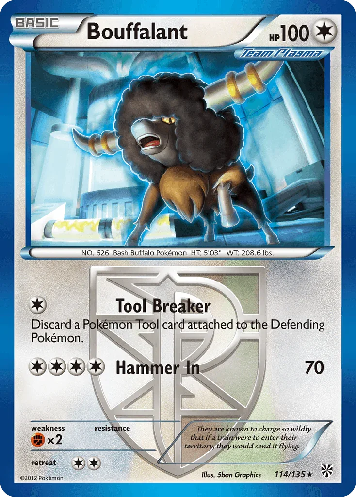 Bouffalant (114/135) [Black & White: Plasma Storm]