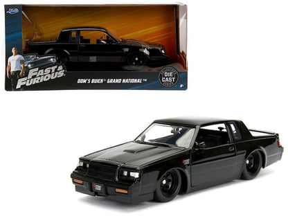 Dom's Buick Grand National Black "Fast & Furious" Movie 1/24 Diecast Model Car by Jada  free shipping USA