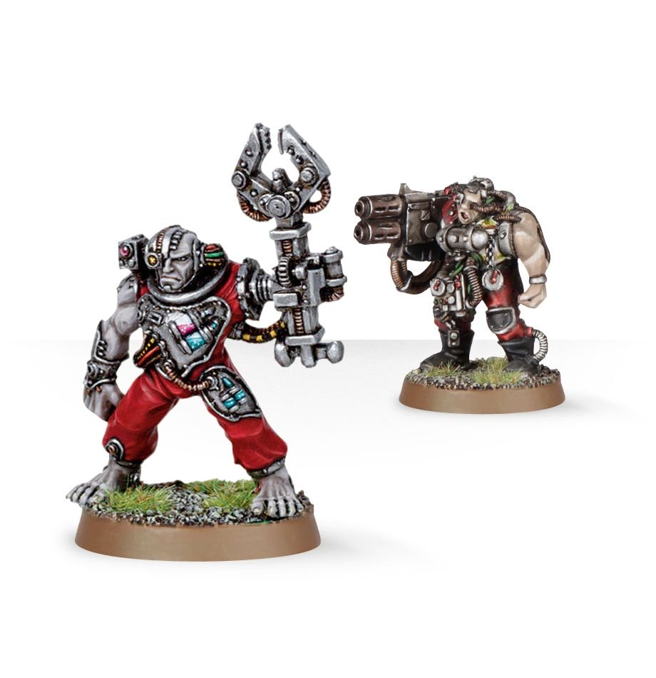 Warhammer 40K: Space Marines Servitors with Multi-melta
