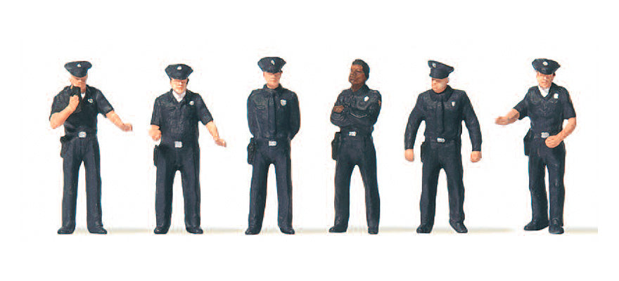 Preiser 10799 HO Scale U.S. City Police Figure Set