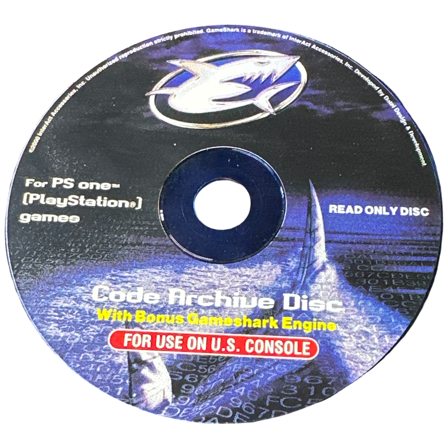 Game Shark Code Archive Disc - Playstation