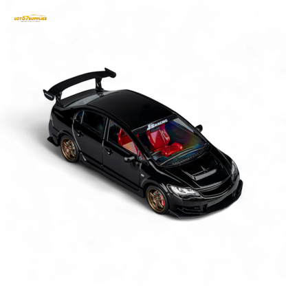 (Pre-Order) Microturbo Custom FD2 J'S Racing - Metallic Black 1:64