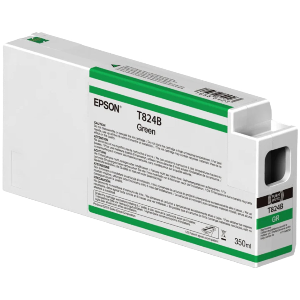 New, Pre-Owned - Epson 824 Green Ink Cartridge, T824B00