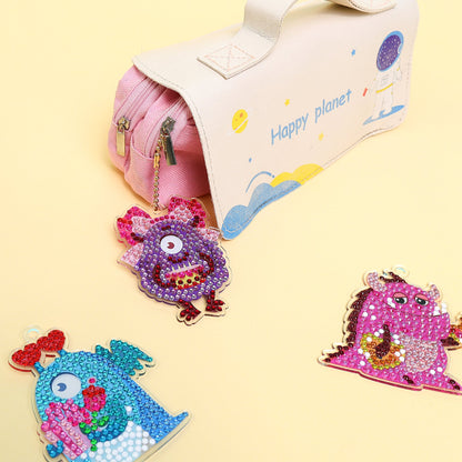 Adorable Keychains Diamond Art Kit – Monsters (Set of 15)