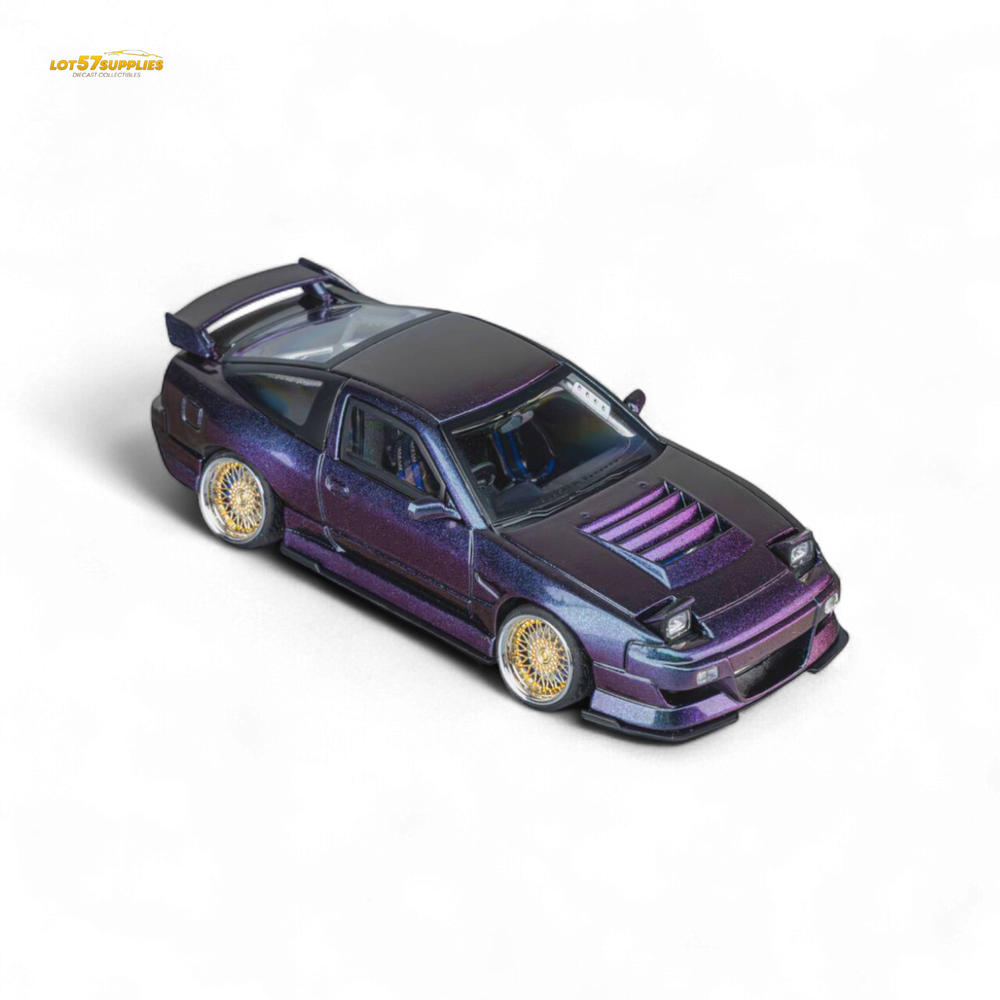 MicroTurbo Custom 180SX Spirit Rei - Purple Chameleon GMHS 2025 Special Edition 1:64