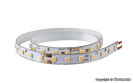 Viessmann 5088 All Scale Self-Adhesive 24V LED Light Strips with Resistors 5/16"  .8cm Wide -- 4000K White 6 Sections - 7 LEDs Each, Total 9-13/16" 25cm Long