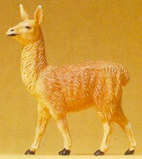 Preiser 47528 1:25 Scale Standing Young Llama Wild Animal Figure