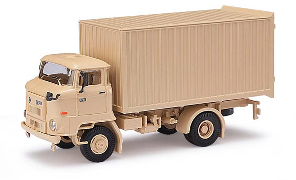 Busch 95520 HO Scale 1987 IFA L60 ETK Box-Body Delivery Truck - Assembled - Espewe -- Agypten (beige, German Lettering)