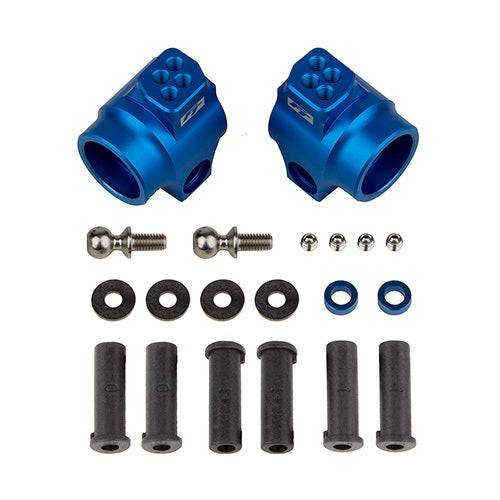 Associated 72011 DR10 Factory Team Rear Hub Set Blue Aluminum