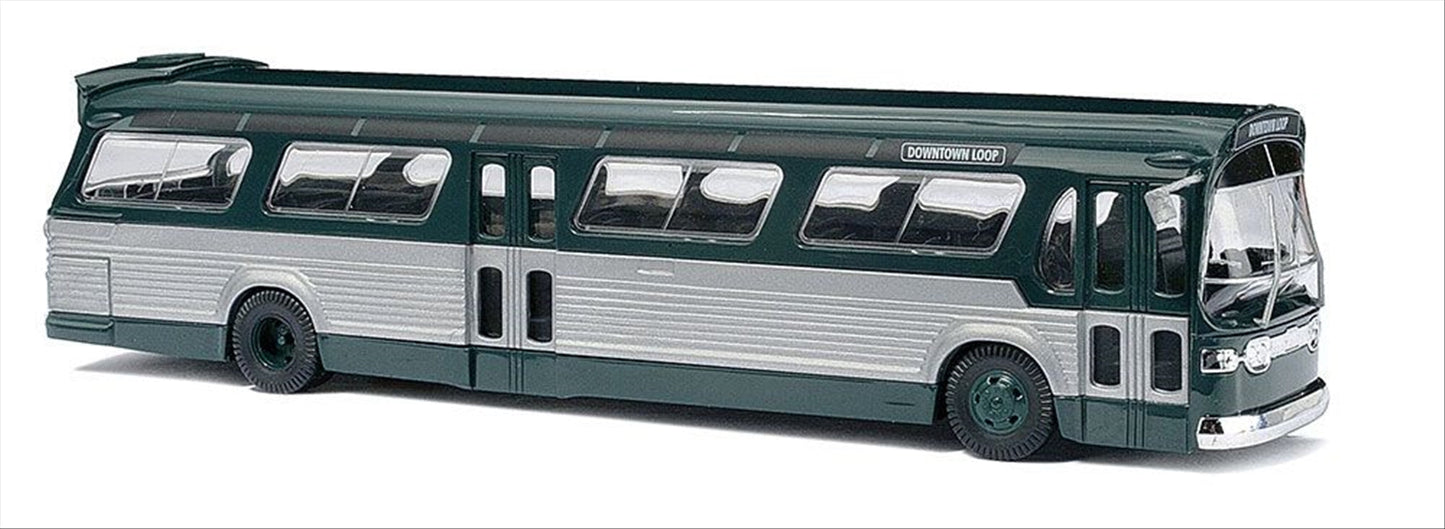 Busch 44500 HO Scale 1959 GMC Fishbowl City Bus Model
