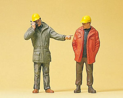 Preiser 45087 G Scale Modern Workmen Standing Figure Set