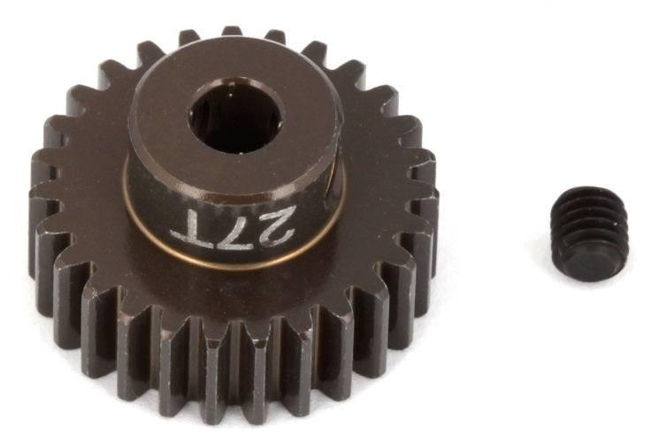 Associated 1345 Aluminum Pinion Gear 27T 48P 1/8 shaft SC10 B44 RC10 / T RC12L3