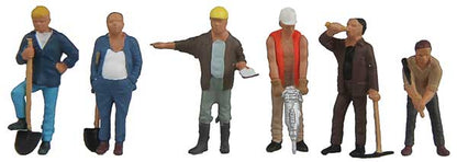 Walthers SceneMaster 6022 HO Construction Workers Set #1