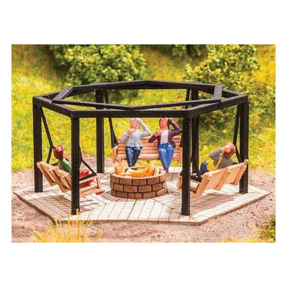 Noch 14369 HO Scale Barbecue Place W/Swings
