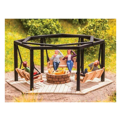 Noch 14369 HO Scale Barbecue Place W/Swings