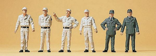 Preiser 10457 HO Scale People Working Federal Technical Emergency