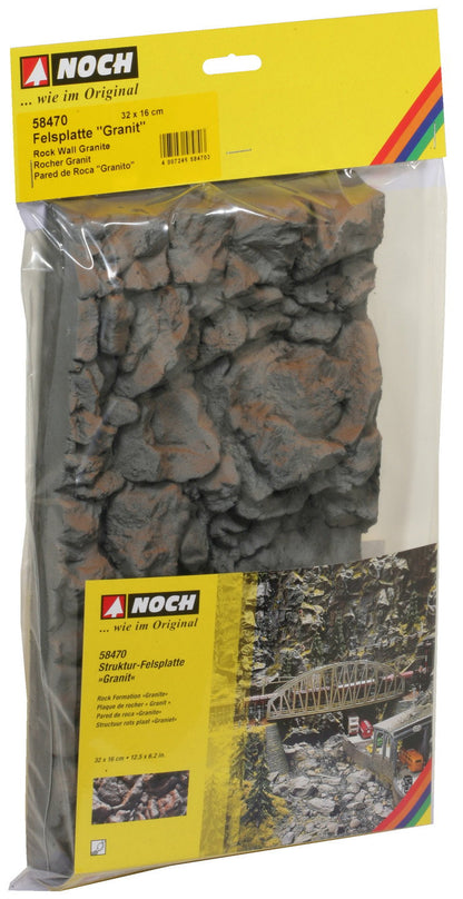 Noch 58470 All Scale Granite Rock Wall, 32 x 17 cm
