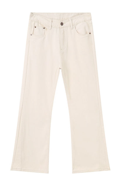 Mid Rise Jeans with Pockets