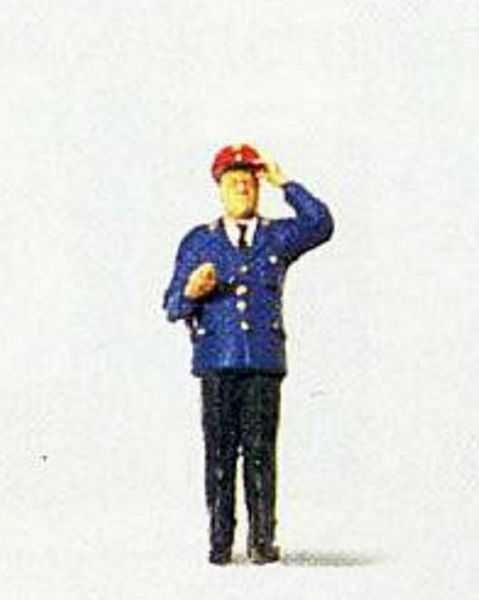 Preiser 28003 HO Scale Individual Figure - Railway Personel Platform Dispatcher