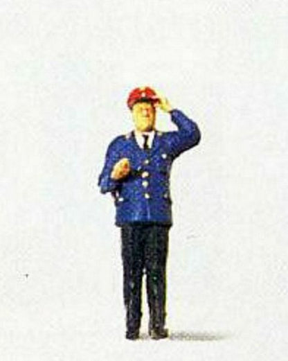 Preiser 28003 HO Scale Individual Figure - Railway Personel Platform Dispatcher