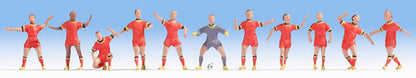 Noch 15967 HO Scale Belgian Soccer Team -- pkg(11)
