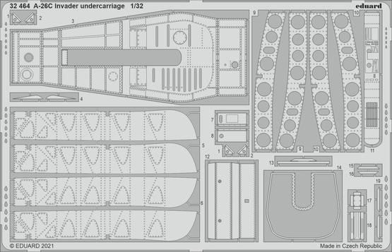 Eduard 32464 1/32 Aircraft- A26C Invader Undercarriage for HBO