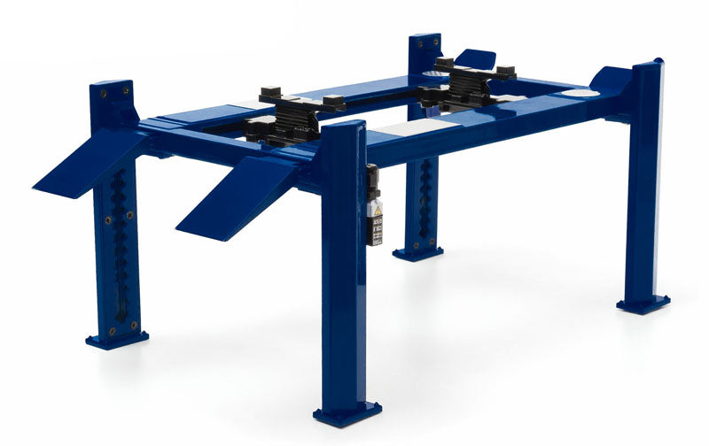 Greenlight 12884 1/18 Manual Four-Post Lift, Blue
