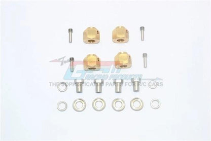 GPM BRASS WHEEL HEX ADAPTERS 9MM TRAXXAS TRX-4