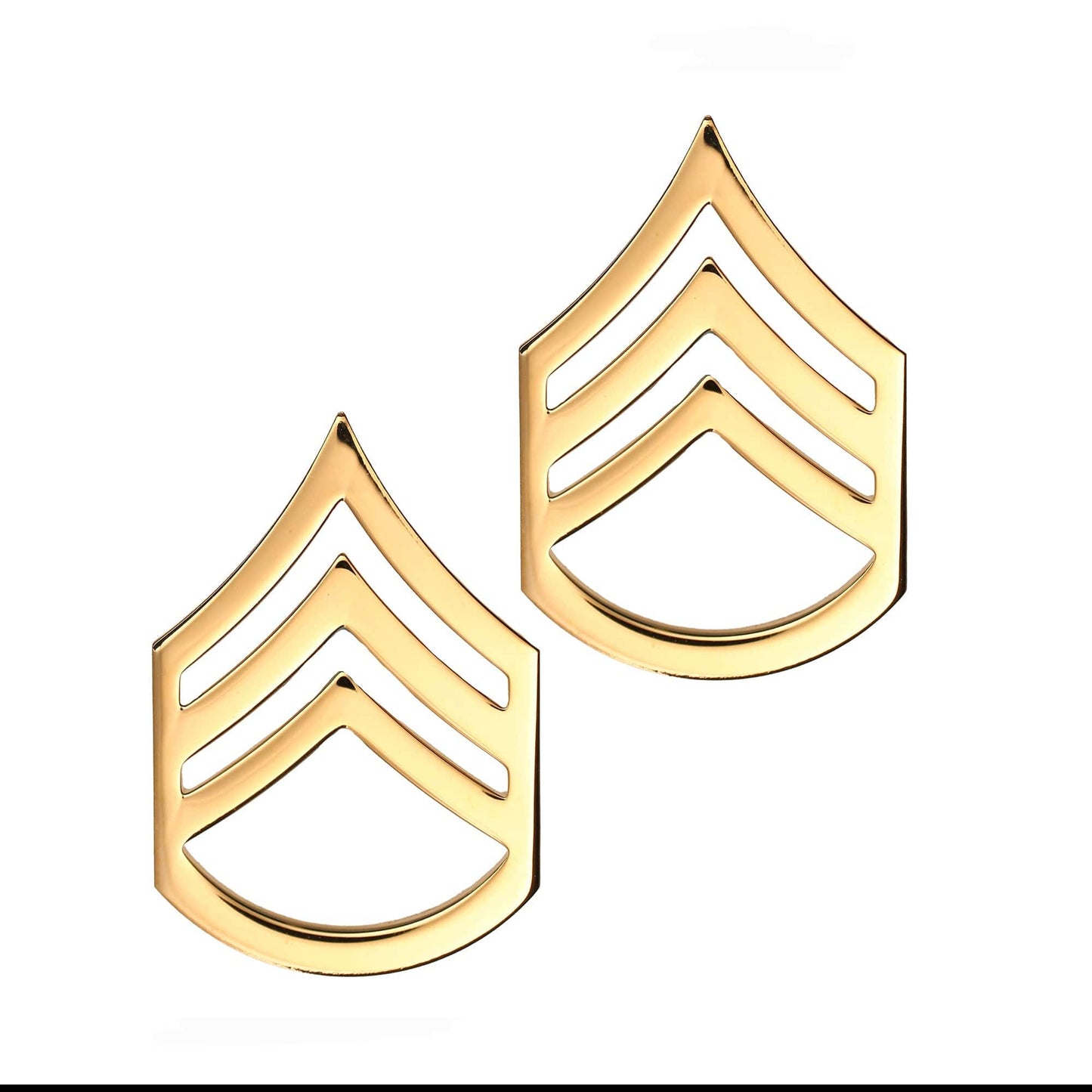 U.S. Army E6 Staff Sergeant STA-BRITE® Pin-on Rank (pair)