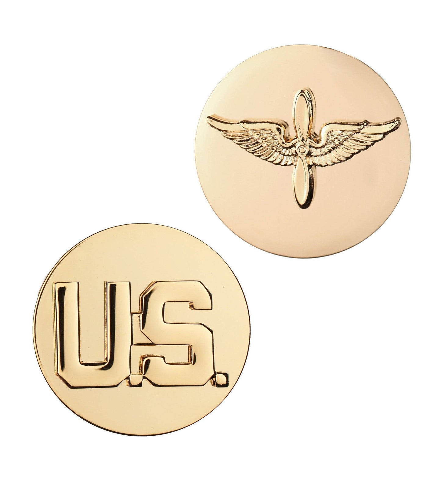 U.S. Army Enlisted Aviation & U.S. STA-BRITE® Pin-on (pair)