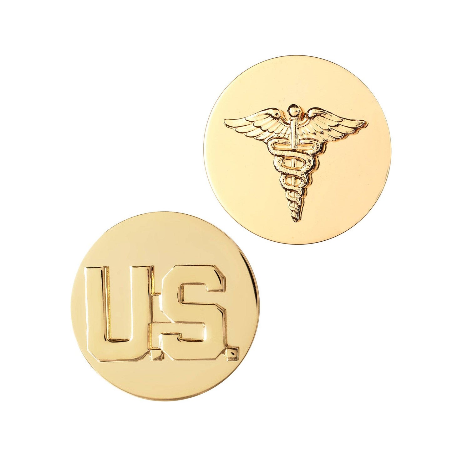 U.S. Army Enlisted Medical & U.S. STA-BRITE® Pin-on (pair)