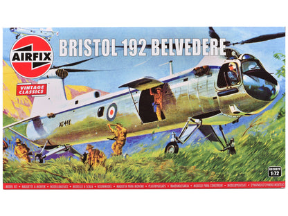 Level 2 Model Kit Bristol 192 Belvedere Helicopter with 2 Scheme Options 1/72 Plastic Model Kit by Airfix  free shipping USA