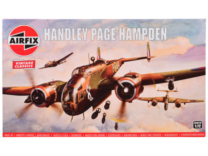 Level 2 Model Kit Handley Page Hampden Bomber Aircraft 1/72 Plastic Model Kit by Airfix  free shipping USA