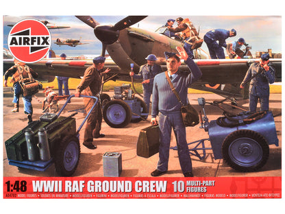 Level 1 Model Kit WWII RAF Ground Crew Figure and Accessory Set 1/48 Plastic Model Kit by Airfix  free shipping USA