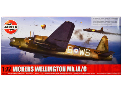 Level 3 Model Kit Vickers Wellington Mk.IA/C Bomber Aircraft with 2 Scheme Options 1/72 Plastic Model Kit by Airfix  free shipping USA