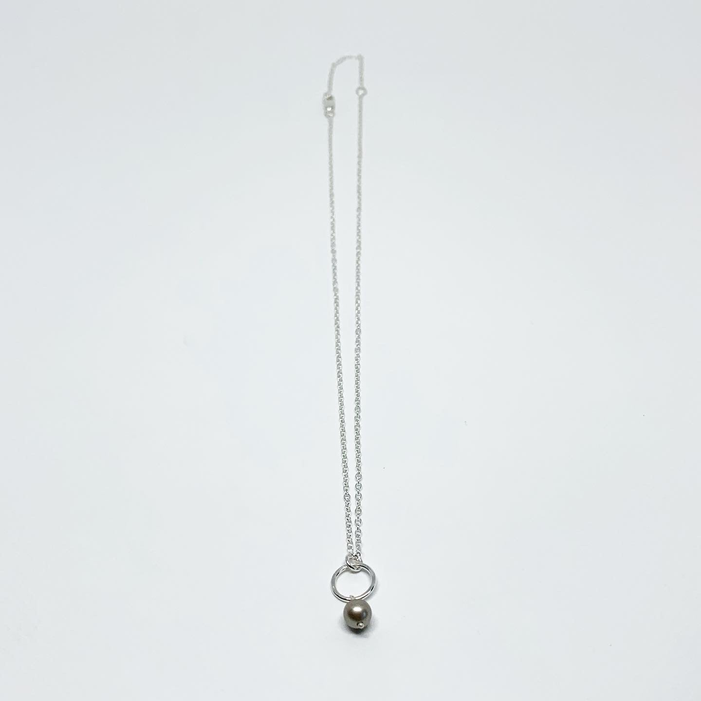 Pearl Drop Charm Necklace by Jennifer Cervelli Jewelry