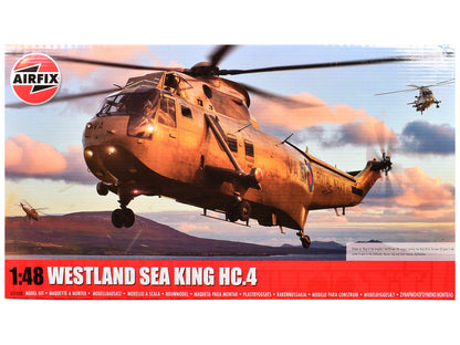 Level 4 Model Kit Westland Sea King HC.4 Helicopter with 4 Scheme Options 1/48 Plastic Model Kit by Airfix  free shipping USA