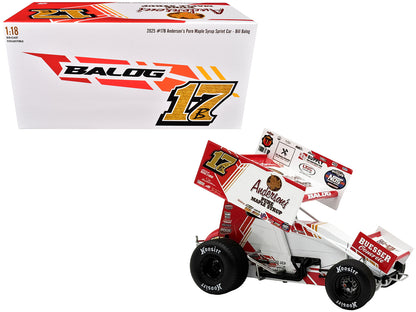 Winged Sprint Car #17B Bill Balog "Anderson's Pure Maple Syrup" (2025) 1/18 Diecast Model Car by ACME  free shipping USA