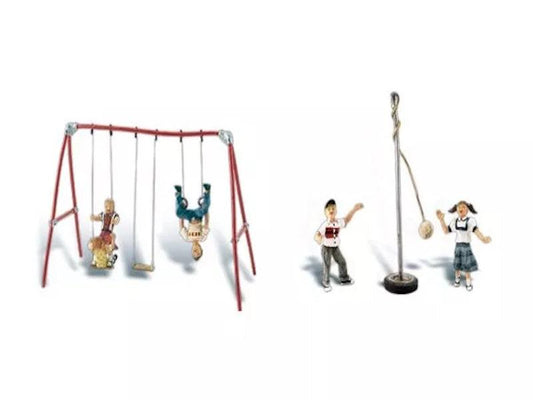 Woodland Scenics A1943 HO Train Figures Playground Fun