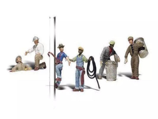 Woodland Scenics A2742 O Train Figures City Workers