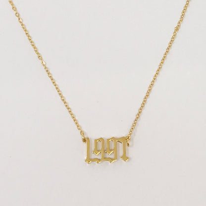 Birth Year Necklace by Ellisonyoung.com