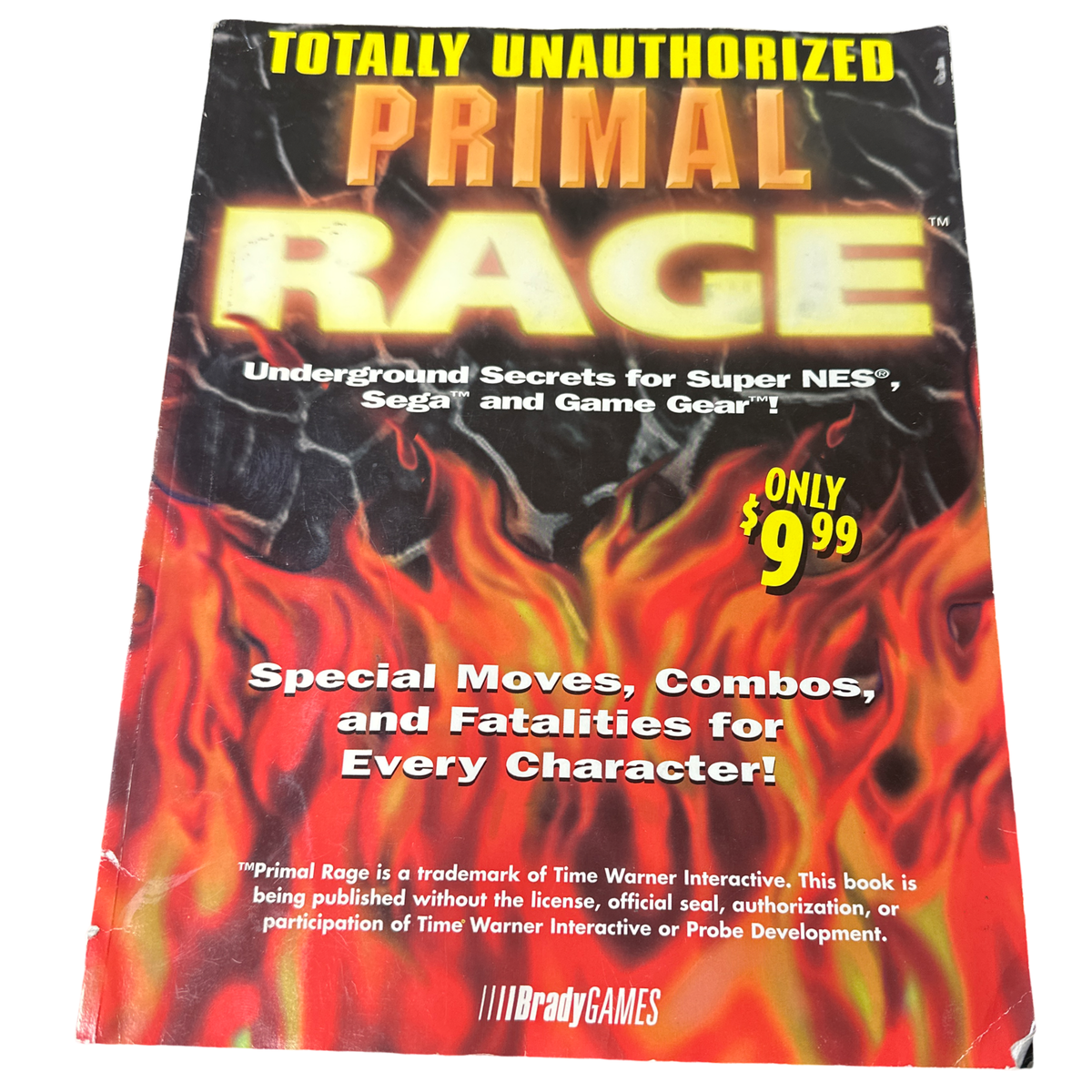 PRIMAL RAGE TOTALLY UNAUTHORIZED [BradyGAMES] UNDERGROUND SECRETS