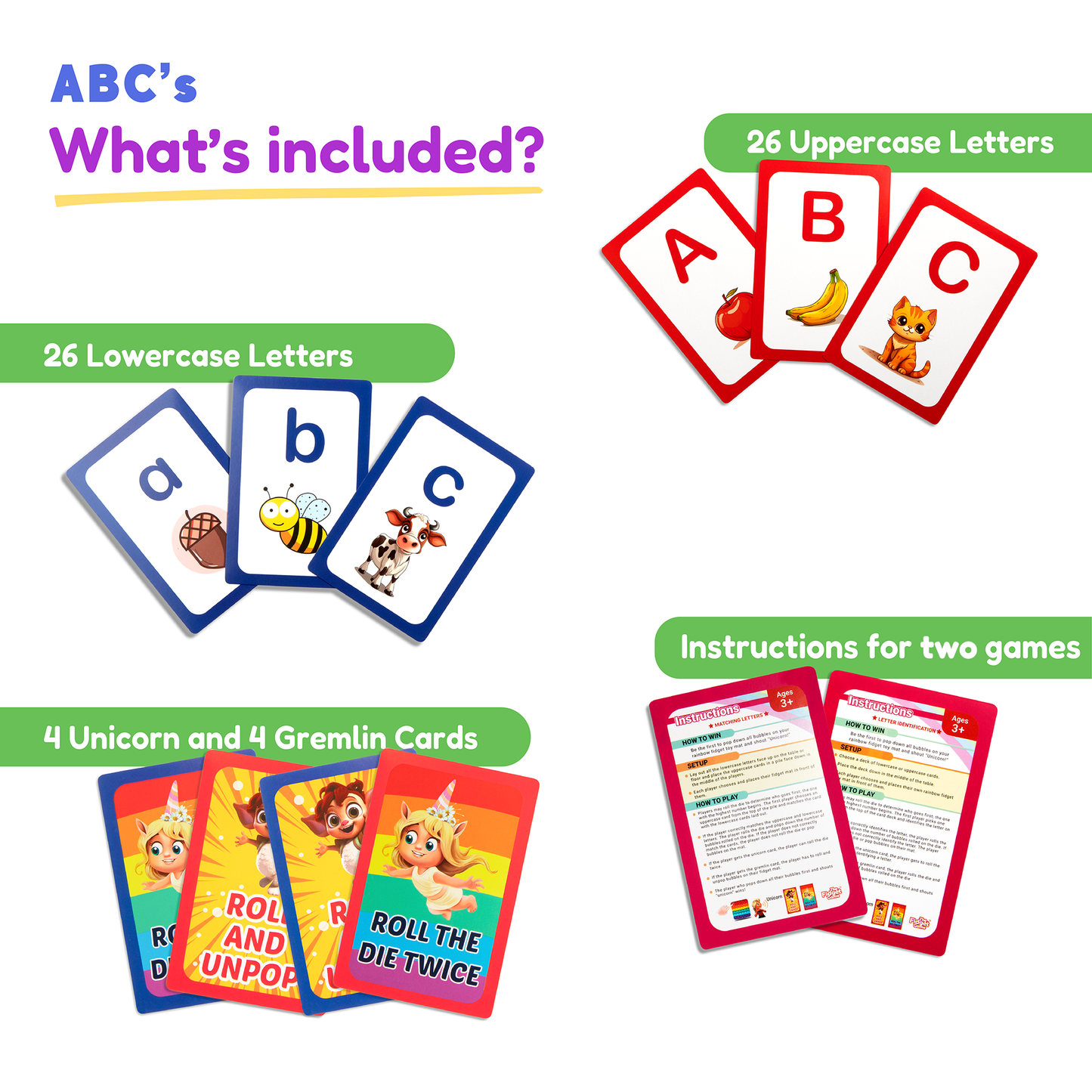 ABC: Learn Uppercase & Lowercase Letters Card Pack - CHOOSE Act