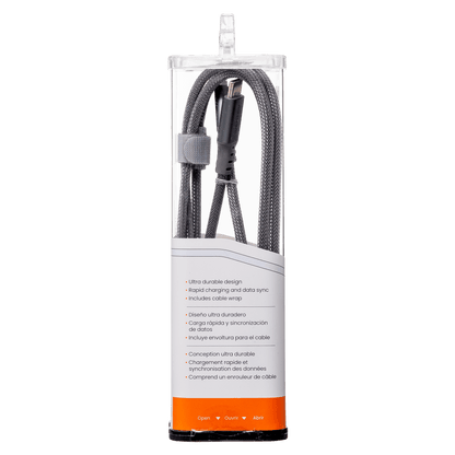 Ventev Chargesync Alloy USB C to Apple Lightning Cable 4ft by Ventev