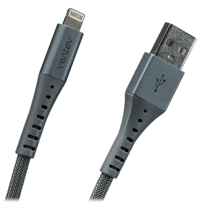 Ventev Chargesync Alloy USB A to Apple Lightning Cable 10ft by Ventev