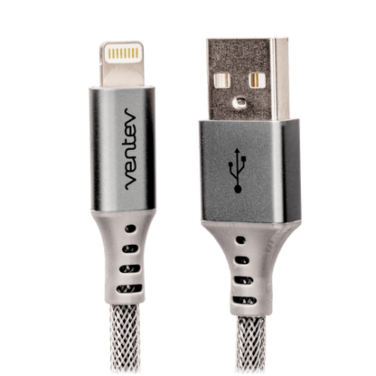 Ventev Chargesync Alloy USB A to Apple Lightning Cable 4ft by Ventev